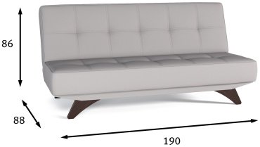 Мебель Азии Эрик 091 диван, обивка ткань, 86x190x88, светло серый - ForteMarket Мебель Азии Эрик 091 диван, обивка ткань, 86x190x88, светло серый купить,0