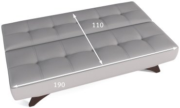 Мебель Азии Эрик 091 диван, обивка ткань, 86x190x88, светло серый - ForteMarket Мебель Азии Эрик 091 диван, обивка ткань, 86x190x88, светло серый купить,0