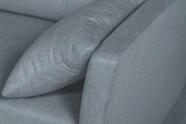 Мебель Азии диван прямой Руан , обивка велюр, 86х220х86 см, серый купить,NaN