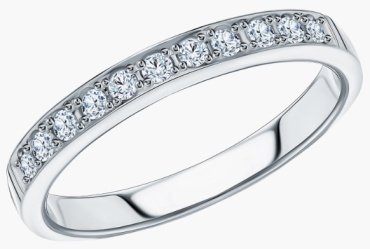 Кольцо DILIGHT JEWELRY 0601177_16.0 размер 16 вес 2.4 г золото, фианит купить,NaN