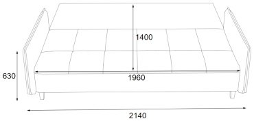 Мебель Азии диван прямой Плимут 544, обивка велюр, 85х214х90 см, бирюзовый купить,NaN