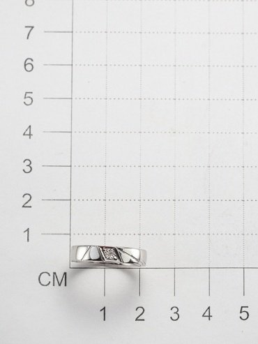 Кольцо АЛЬКОР 01-3946_000Б-00_17.5 размер 17.5 вес 2.6 г серебро, бриллиант купить,NaN