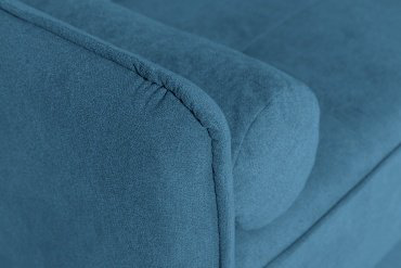 Мебель Азии диван прямой BuyLive 545, обивка велюр, 85х214х90 см, синий купить,NaN