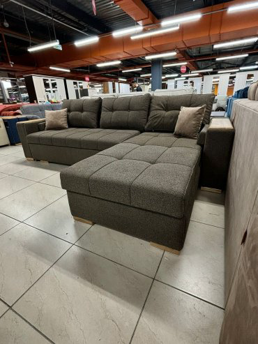 Диван Elegant Braga 85163 333х220см коричневый купить,NaN
