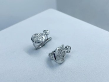 Серьги Феникс JEWELRY С5846 вес 2.2 г серебро, фианит купить,NaN