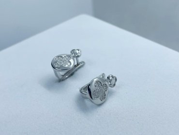 Серьги Феникс JEWELRY С5846 вес 2.2 г серебро, фианит купить,NaN