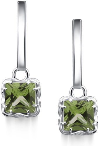 Серьги АЛЬКОР 02-4429_0ЮСТ-00 вес 5.3 г серебро, стекло купить,28920
