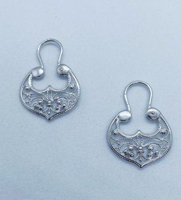 Серьги Кристалл-L С-95/1 вес 3 г серебро, без вставок купить,NaN