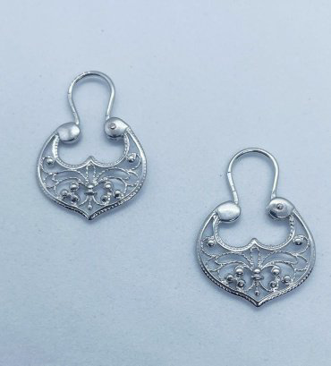 Серьги Кристалл-L С-95/1 вес 3 г серебро, без вставок купить,NaN