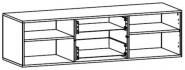ТВ-тумба напольная BRW RTV2D2S , 150x43x47 см, белый купить,NaN