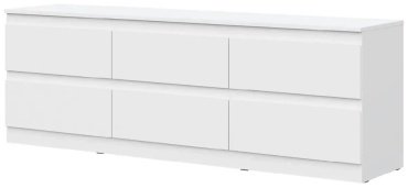ТВ-тумба напольная Dominika тумба ТВ-6Я Белый, 190.2x60.8x43.3 см, белый