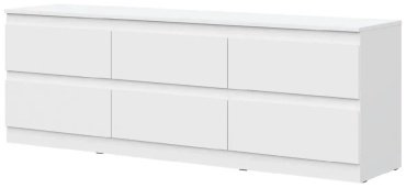 ТВ-тумба напольная Dominika тумба ТВ-6Я Белый, 190.2x60.8x43.3 см, белый купить,NaN