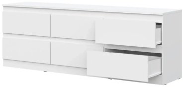 ТВ-тумба напольная Dominika тумба ТВ-6Я Белый, 190.2x60.8x43.3 см, белый купить,0