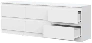 ТВ-тумба напольная Dominika тумба ТВ-6Я Белый, 190.2x60.8x43.3 см, белый купить,NaN