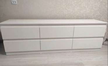ТВ-тумба напольная Dominika тумба ТВ-6Я Белый, 190.2x60.8x43.3 см, белый купить,NaN