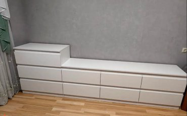 ТВ-тумба напольная Dominika тумба ТВ-6Я Белый, 190.2x60.8x43.3 см, белый купить,NaN