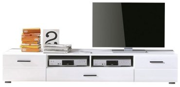 ТВ-тумба напольная Гербор 4D7DD632464 Вушер 200x32.5x50см белый купить,NaN