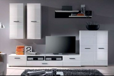 ТВ-тумба напольная Гербор 4D7DD632464 Вушер 200x32.5x50см белый купить,NaN
