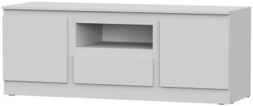 ТВ-тумба напольная Dominika тумба ТВ-135, Белый, 135x51.3x45.3 см, белый