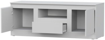 ТВ-тумба напольная Dominika тумба ТВ-135, Белый, 135x51.3x45.3 см, белый купить,0
