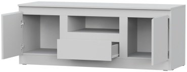 ТВ-тумба напольная Dominika тумба ТВ-135, Белый, 135x51.3x45.3 см, белый купить,NaN