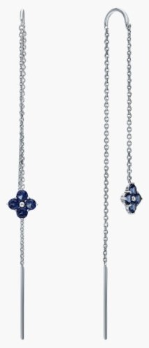 Серьги-цепочки DILIGHT JEWELRY 702680 вес 1.3 г золото, фианит купить,NaN