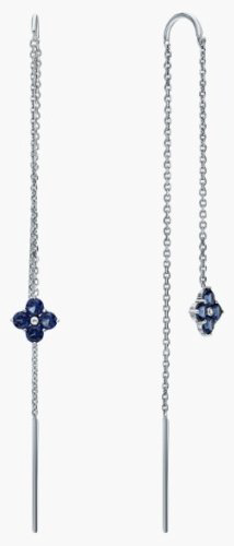 Серьги-цепочки DILIGHT JEWELRY 702680 вес 1.3 г золото, фианит купить,NaN
