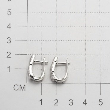 Серьги АЛЬКОР 02-3924_00КЦ-00 вес 4.5 г серебро, фианит купить,NaN