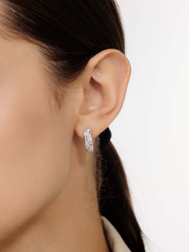 Серьги АЛЬКОР 02-3924_00КЦ-00 вес 4.5 г серебро, фианит купить,NaN