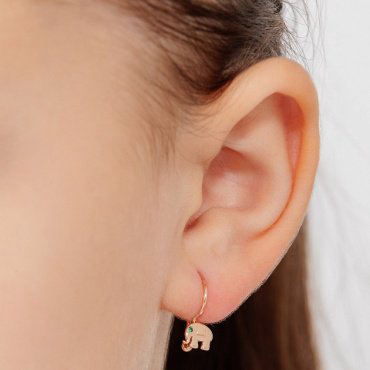Серьги АЛЬКОР 24633-101 вес 0.83 г золото, изумруд купить,NaN