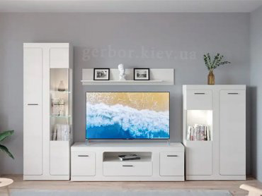 ТВ-тумба напольная Гербор RTV160 Тотен 160x49x40см белый купить,NaN