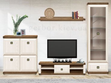 ТВ-тумба напольная Орегон RTV1S , 136.5x39x43.5 см, коричневый, бежевый - ForteMarket ТВ-тумба напольная Орегон RTV1S , 136.5x39x43.5 см, коричневый, бежевый купить,0