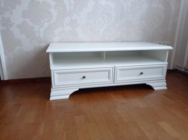 ТВ-тумба напольная Dominika Кентуки RTV2S, 124x47x54 см, белый