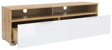 ТВ-тумба напольная Dominika Злата 001 РТВ_RTV2S, 135x45x41 см, белый купить,0