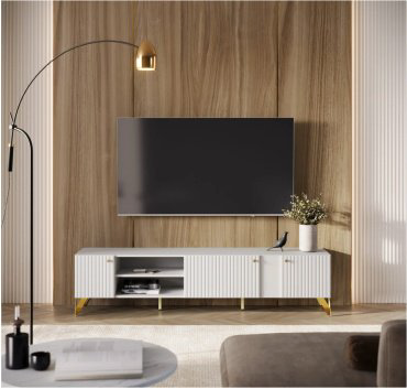ТВ-тумба напольная Dominika RENO тумба ТВ-200, 200x50x42.6 см, белый купить,NaN