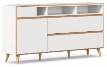 ТВ-тумба напольная Любимый Дом Лайн, 181x93x44 см, белый
