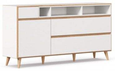 ТВ-тумба напольная Любимый Дом Лайн, 181x93x44 см, белый купить,NaN