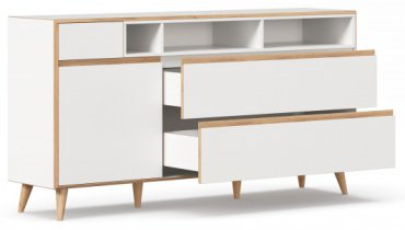 ТВ-тумба напольная Любимый Дом Лайн, 181x93x44 см, белый купить,NaN