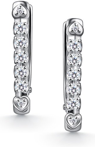 Серьги АЛЬКОР 02-4610_000М-00 вес 2.3 г серебро, муассанит купить,NaN