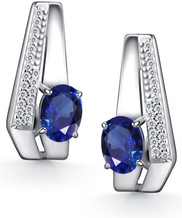 Серьги АЛЬКОР 02-4422_0ГТС-00 вес 3.5 г серебро, наносапфир, фианит - ForteMarket Серьги АЛЬКОР 02-4422_0ГТС-00 вес 3.5 г серебро, наносапфир, фианит купить,28920