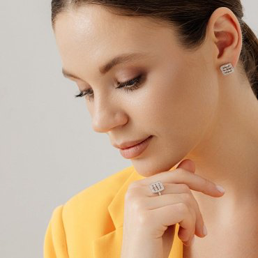 Серьги АЛЬКОР 02-3465_00КЦ-00 вес 3.1 г серебро, фианит купить,NaN