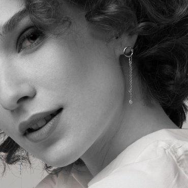 Серьги Династия 019132-3101 вес 1.8 г золото, фианит купить,NaN