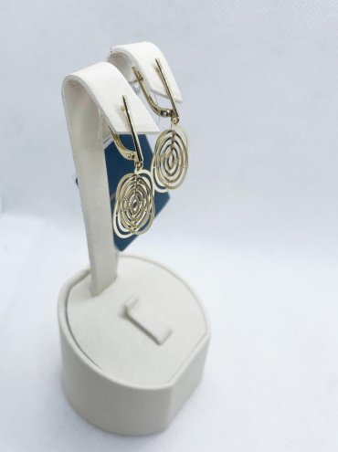 Серьги Династия 502122-4000 вес 3.1 г золото, без вставок купить,NaN