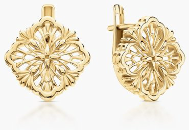 Серьги DILIGHT JEWELRY 00278-20-030001-00 вес 4.8 г золото, без вставок купить,NaN