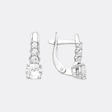 Серьги EFREMOV 12100111323 вес 1.99 г серебро, фианит купить,NaN