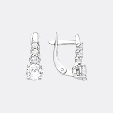 Серьги EFREMOV 12100111323 вес 1.99 г серебро, фианит купить,NaN