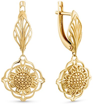Серьги DILIGHT JEWELRY 00471-20-030001-00 вес 3.3 г золото, без вставок купить,NaN