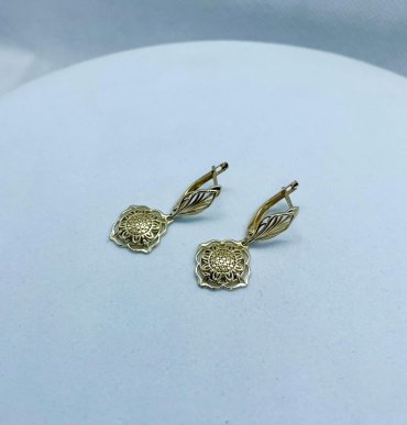 Серьги DILIGHT JEWELRY 00471-20-030001-00 вес 3.3 г золото, без вставок купить,NaN