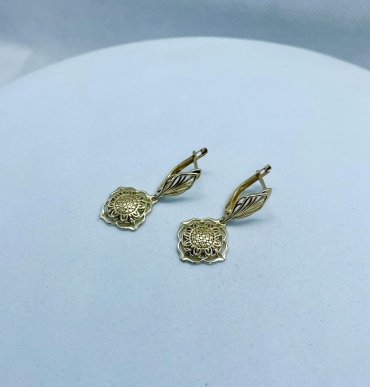 Серьги DILIGHT JEWELRY 00471-20-030001-00 вес 3.3 г золото, без вставок купить,NaN