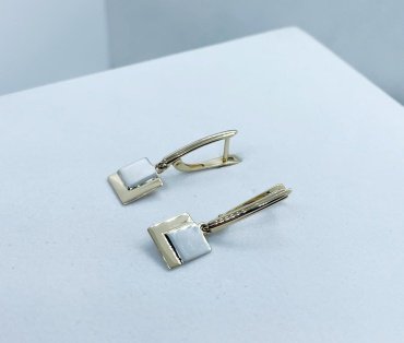 Серьги Династия 019842-4002 вес 1.9 г золото, без вставок купить,NaN
